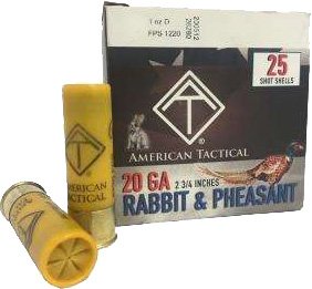 ATI Game Load 20GA 2.75" 1OZ - #7.5 250RD Case Lot