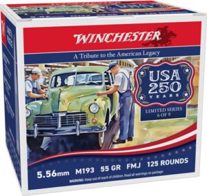 Winchester USA 5.56X45 55GR - FMJ 125RD 10BX/CS