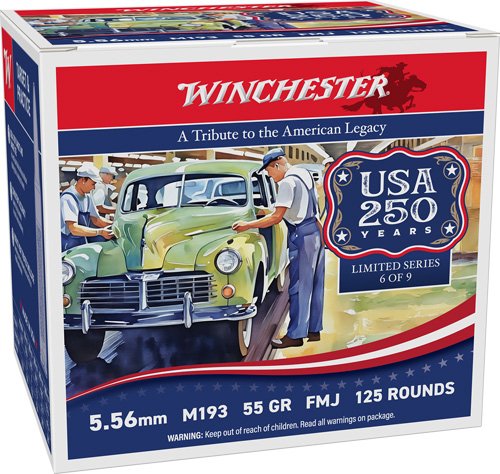 Winchester USA 5.56X45 55GR - FMJ 125RD 10BX/CS