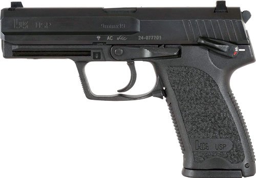 HK USP9 V1 DA/SA 9mm Luger - 4.25" BBL 2-15RD Black