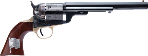 Cimarron 1851 R-M Csa Flag - 38SPL 7.5" FS CC/Blued Walnut