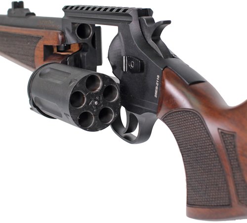Iver Johnson 1000 410 3" 20" - Revolver Shotgun Walnut - Image 3