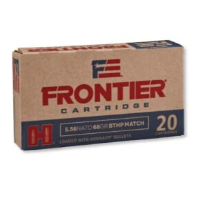 Hornady Frontier Rifle Ammunition 5.56X45 NATO 68 gr OTM 2960 fps 500/ct Case (25-20/ct)