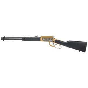 Rossi Rio Bravo Rough Riders/ Theodore Roosevelt Engraved PVD Gold Rifle .22 LR 15rd Capacity 18' Barrel Wood Stock